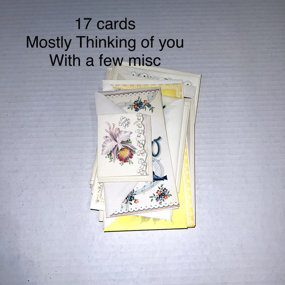 Vintage Assorted Greeting Card Thinking of You, Unused - Picture 3 of 4